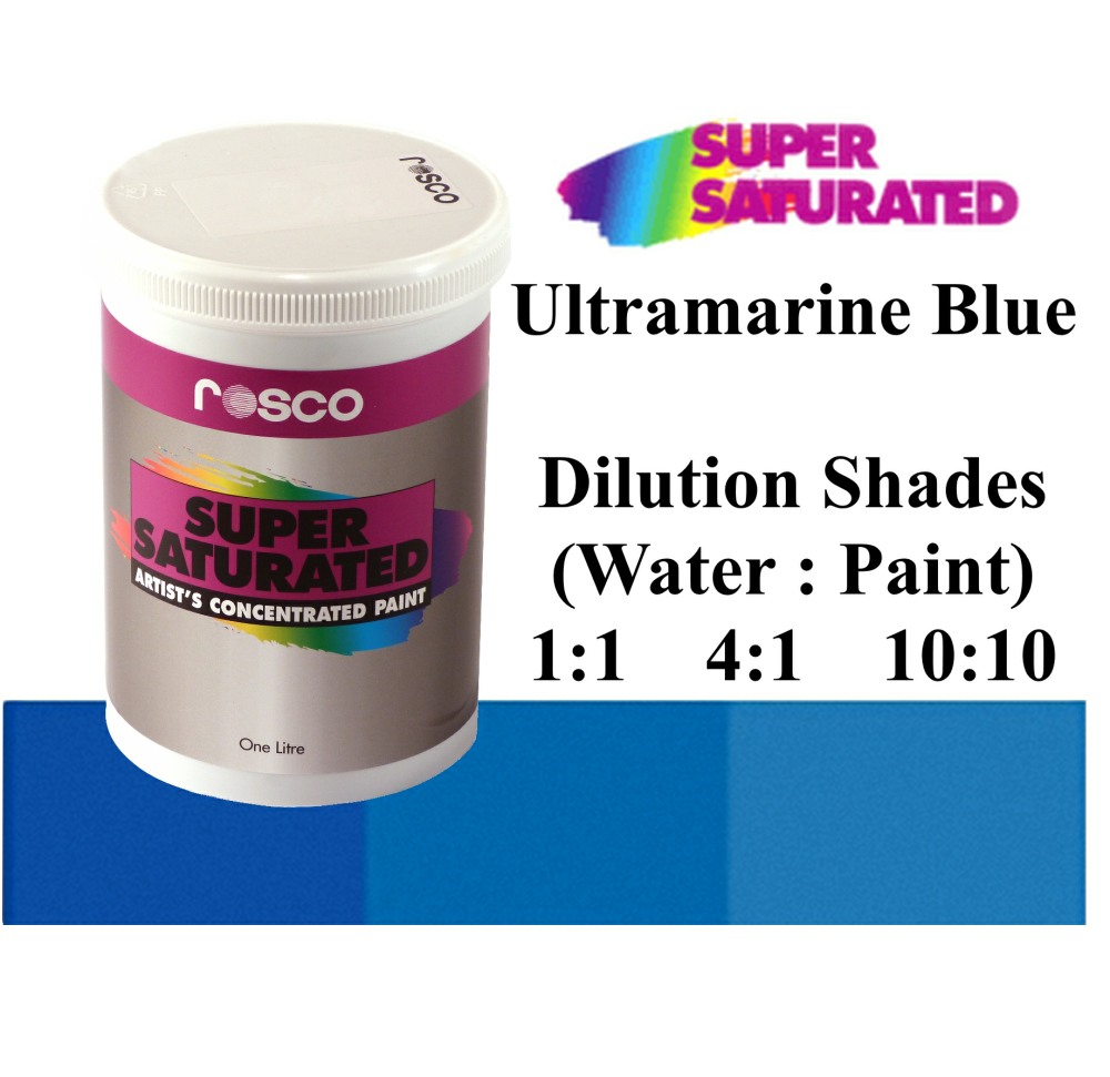 1l Rosco Super Saturated Ultramarine Blue Paint